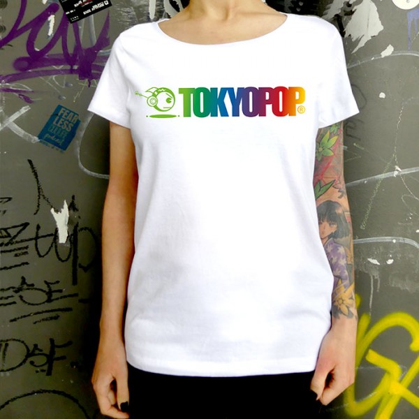 Weißes T-Shirt TOKYOPOP Logo Verlauf