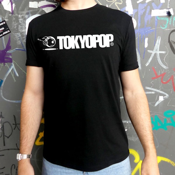 Schwarzes T-Shirt TOKYOPOP Logo weiß