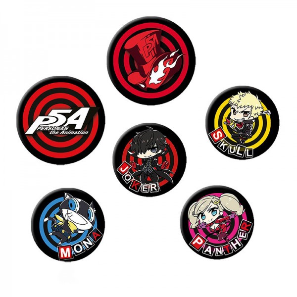 Persona 5 Buttons Chibis